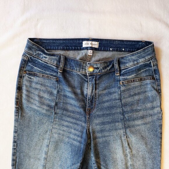 LANE BRYANT High Rise Skinny 16P Flex Magic Waistband Signature Fit Faded Wash - Picture 5 of 8